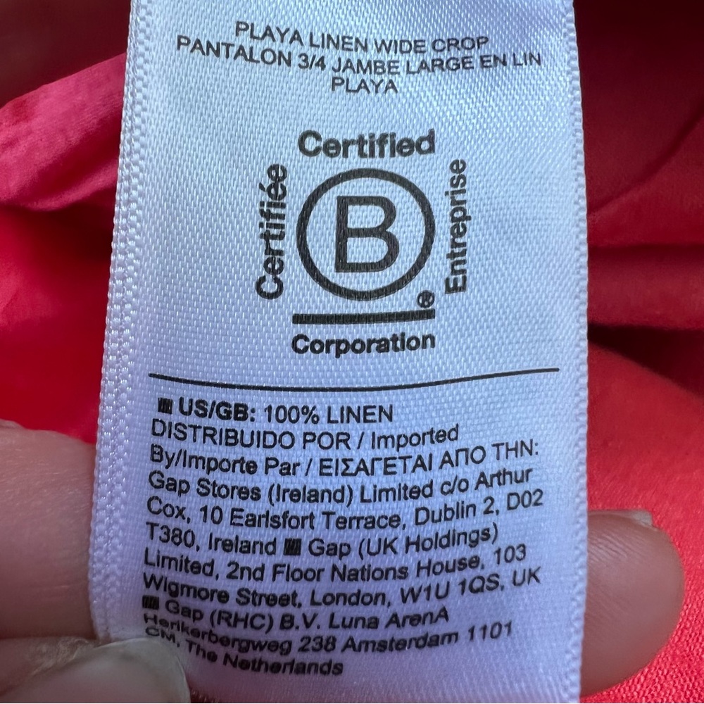 Athleta Linen Wide-Leg Crop Pant - Picture 7 of 11